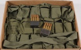(160)rds .30-06 Sprg in En-Bloc clips in cloth bandoleers, selling as lot,