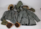 U.S. Airforce lot to include - Jacket Flying Man's type N2-8 & M-38 size sma