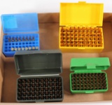 (158)rds .223 Rem custom loaded ammunition in plastic cases. Labels read 50