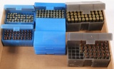 assorted ammunition, case and brass lot to include (50)rds custom load .22