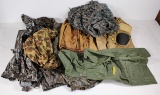 Wetskins XL rain bibs and jacket, Cabela's XL camo zip jacket, Realtree mem