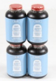 (4) IMR 4227 smokeless powder in 1 lb. containers, cellophane tape sealed,