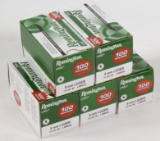 (5) 100rd boxes of Remington UMC 9mm Luger 115gr. mc, selling as lot,
