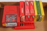 set of Hornady Custom Grade .243 Win reloading dies & approx. (100) fired b