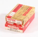 (1) full box 8mm Mauser Federal 170gr SP Hi-Shok & (1) full box 7x57 Norma