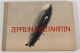 German cigarette book on Zeppelins, small tear on front cover