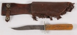 Iver Johnson S.G. Co. Boston fixed blade knife, 9.5