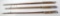three unmarked bamboo fly rods in assorted
