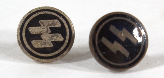 (2) WWII German SS dagger pins/buttons