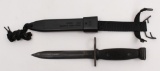 Unmarked blade M16/AR-15 style bayonet with