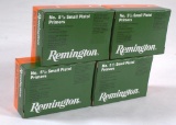 (4) boxes of (1,000) Remington No. 5 1/2 large