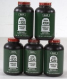 (5) bottles IMR 4320 Smokeless Powder in