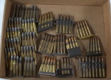 lot of assorted military ammunition loaded on