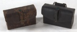 (2) Jewell 1918 WWI leather cartridge pouches