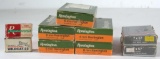 (9) boxes ammunition & brass - (2) full boxes