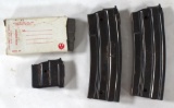 (4) Ruger Mini-14 steel body magazines, assorted