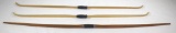 (3) unmarked long bows, one wood and two