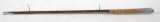 Quality Tackle three piece bamboo fly rod,