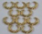 (10) military hat wreathes, screw back type