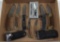 lot of (7) folding blade knives with the largest