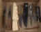 Lot of (6) fixed & folding blade knives to include