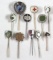 (11) German stick pins, most are enamel