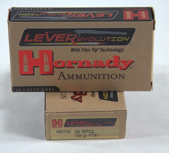 .32 SPCL ammunition, 2 boxes Hornady