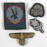 lot of (4) German patches to include Totenkopf,