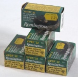 .22 Long Rifle ammunition, 5 boxes Remington