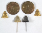 (6) pieces German 1936 Olympic Berlin items