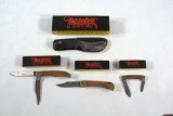 (4) Tomahawk brand knives, all with original boxes