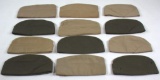 (12) assorted Garrison caps in assorted conditions