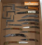 Lot of (17) folding knives to include French