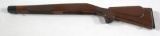 Walnut checkered pistol grip and forend with black