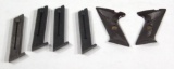 (4) magazines for a High Standard pistol & pair of