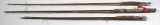 (3) Bamboo fishing rods - Wards Anglers Pride 4