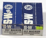 .357 mag. ammunition - (2) boxes S&W 158 gr. JHP