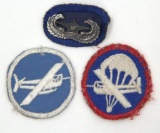 U.S. Army Glider badge with background trimming