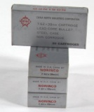 7.62x39mm ammunition, 4 boxes Norinco Lead