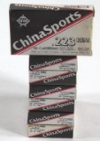 .223 Remington ammunition, 7 boxes China Sports