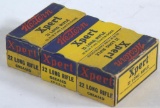.22 Long Rifle ammunition, 3 vintage boxes of