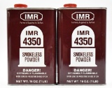 IMR smokeless powder (2) 1lb. cans,