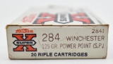 .284 Winchester ammunition (1) box Western