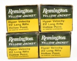 .22 Long Rifle ammunition (4) boxes, Remington