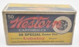 .38 Special ammunition (1) box Western Lubaloy