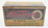 .38 Special ammunition (1) box Western Lubaloy