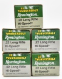 .22 Long Rifle ammunition (5) boxes Remington