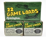 .22 Long Rifle ammunition (3) boxes Remington