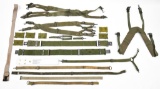 Lot to include US Army Web Gear straps & belts