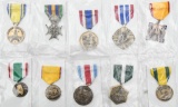 Lot of 10 medals to include California Service,
